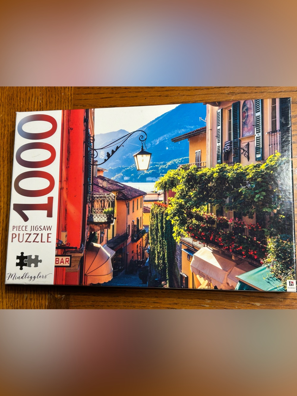 1000-Piece Scenic Village Jigsaw Puzzle - - Blue & Green